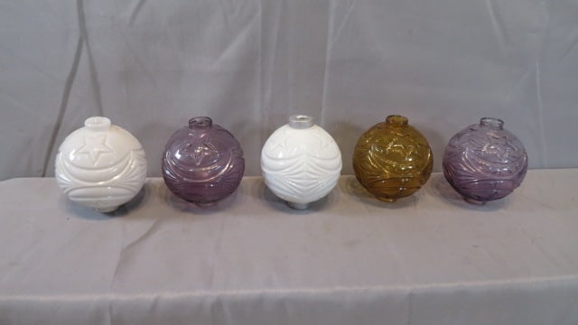 5 moon and star glass lightning rod balls (1 of 4)