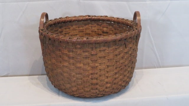 19th century splint double handle apple basket (1 of 7)