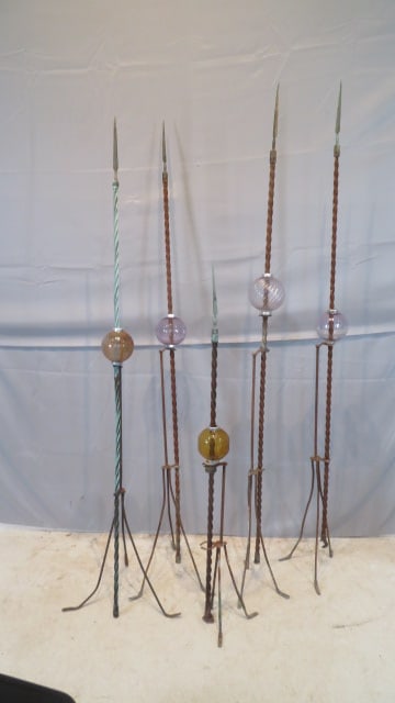 5 lightning rods with ball globes (1 of 7)