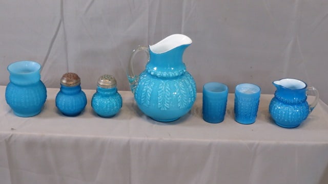 7 pcs of Northwood blue Leaf Umbrella pattern (1 of 7)