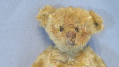 Ca 1910 mohair Steiff 11" jointed bear with button