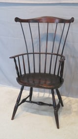 Well made New England fanback Windsor armchair