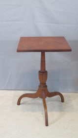Early 19th century tiger maple candlestand