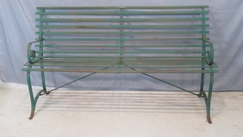 LaFayette, Ind. iron park bench