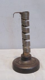 19th century spiral courting candlestick