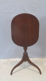 Mid-19th century cherry tilt-top candlestand