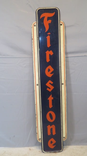 1949 porcelain Firestone sign (1 of 8)