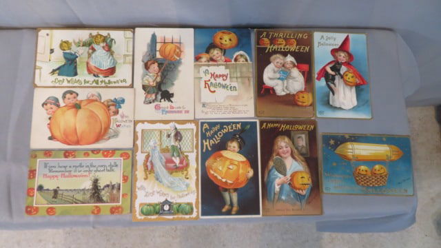 10 vintage Halloween postcards (1 of 6)