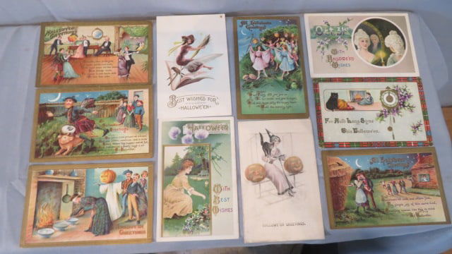 10 vintage Halloween postcards (1 of 6)