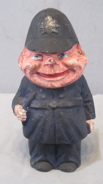 Bobby policeman paper mache candy container (1 of 7)