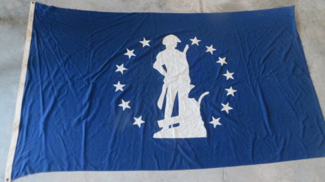 5' x 8'  reproduction of 1775 Minuteman Flag (1 of 3)