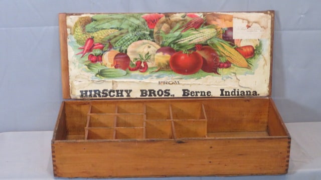 Pine seed box from Hirschy Bros., Berne, Indiana (1 of 9)