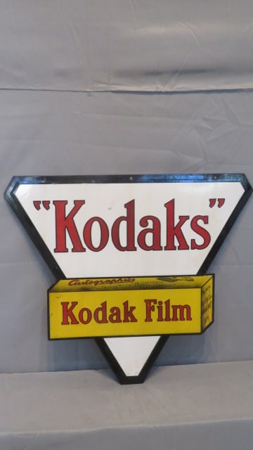 Porcelain 2-sided Kodak Film sign (1 of 8)