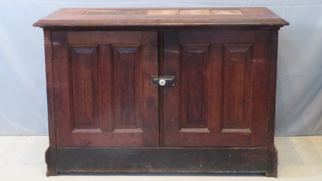 19th century cherry base cabinet (1 of 7)