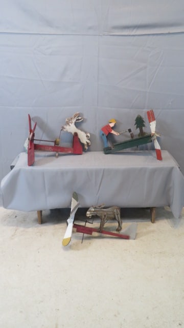 3 wood folk art whirligigs (1 of 7)