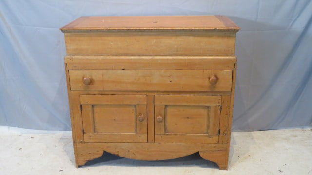 19th century pine dry sink (1 of 12)