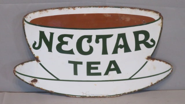 British porcelain Nectar Tea sign (1 of 6)
