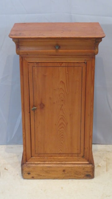 Late 19th century pine night stand (1 of 7)