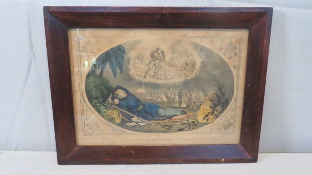 Civil War era Currier & Ives print (1 of 12)