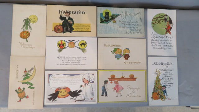 10 vintage Halloween postcards (1 of 6)