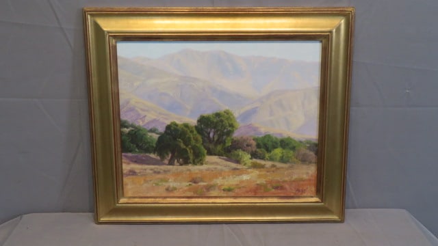 O/B J. Chris Morel, "Valley Oaks" painting (1 of 6)