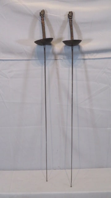 Pair of 19th century fencing swords (1 of 8)