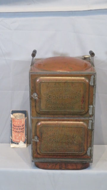 Copper and tin Conservo steam canner dated 1907, Toledo, OH (1 of 7)