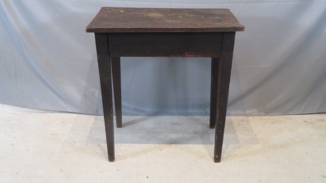 19th century walnut tapered leg worktable (1 of 6)