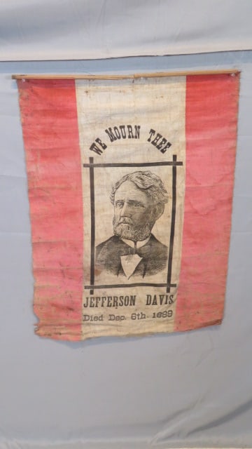 C.S.A. President Jefferson Davis memorial banner Dec. 6, 1889 (1 of 5)