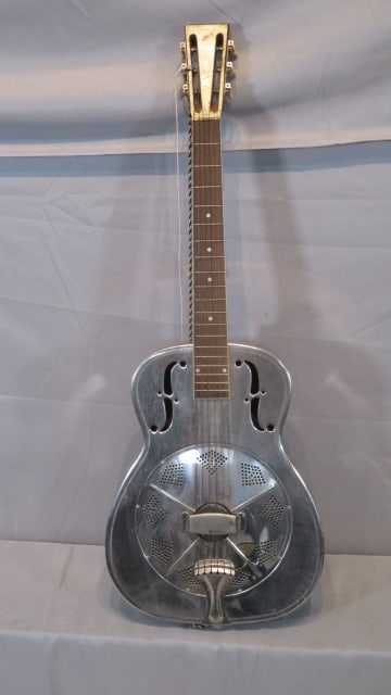 Mid-20th century National Reso phonic 6-string steel blues guitar (1 of 11)
