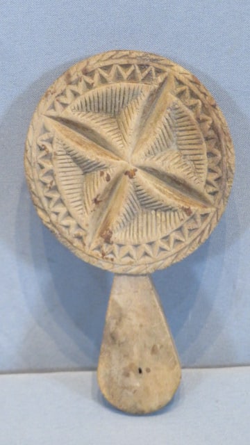 Early lollipop PA wood butter print in pinwheel design (1 of 4)