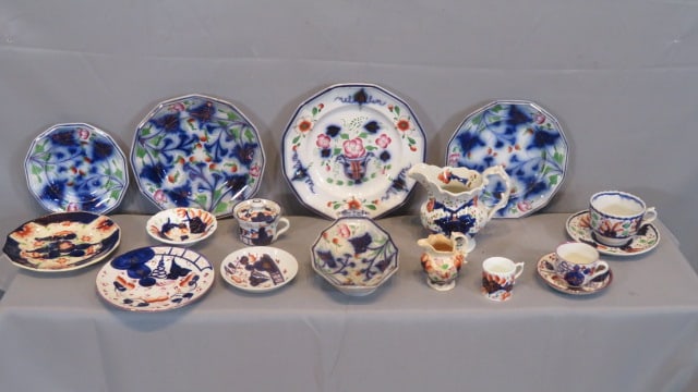 15 pcs of Gaudy Ironstone and Gaudy Welsh (1 of 8)