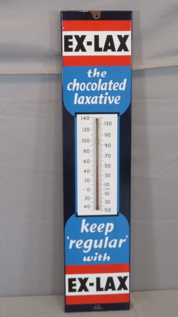 Porcelain Ex-Lax Advertising Thermometer (1 of 7)