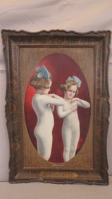 Tin self framed Munsingwear advertising sign