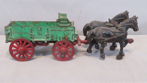 Arcade McCormick-Deering horse drawn farm wagon