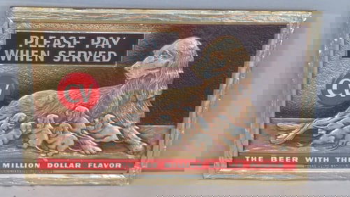 1950-60's Champaign Velvet Beer (Terre Haute, IN) sign