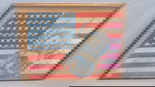 1896 Campaign flag poster