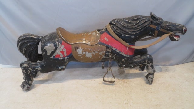 Mid century cast aluminum carousel horse (1 of 7)