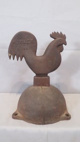 Cast iron Hummer No. E184 rooster windmill weight