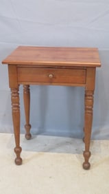 Mid-19th century walnut one drawer stand table