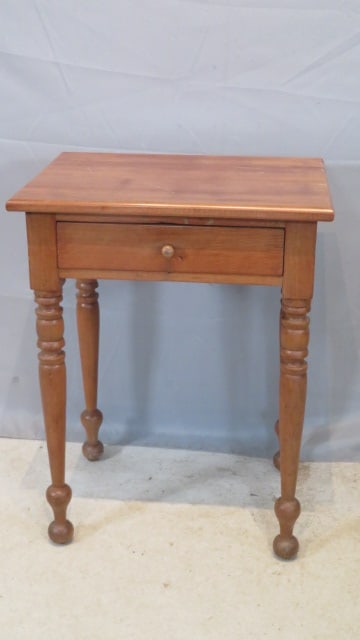 Mid-19th century walnut one drawer stand table (1 of 6)