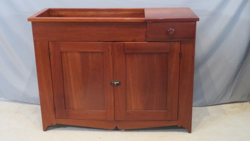 Cherry dry sink with a drawer