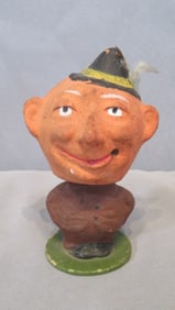 Halloween papier-mache/cardboard/wood nodder figure