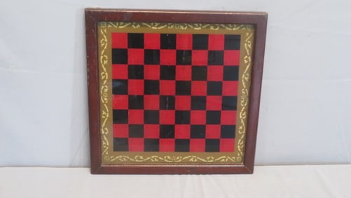 Early 1900's game board in original frame