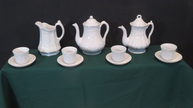 7 pcs of white ironstone (1 of 13)