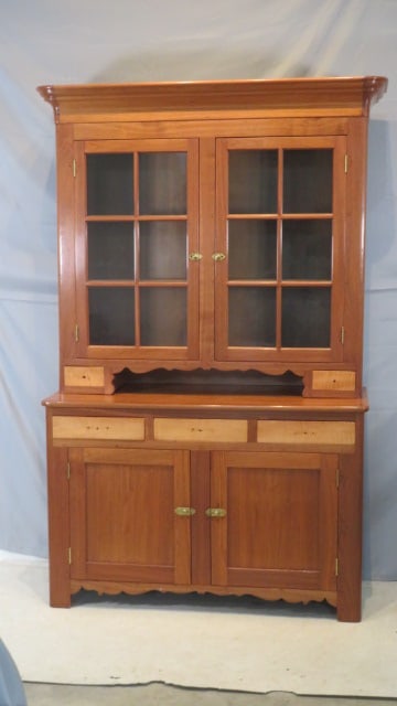 19th century walnut 2-pc Dutch cupboard (1 of 11)
