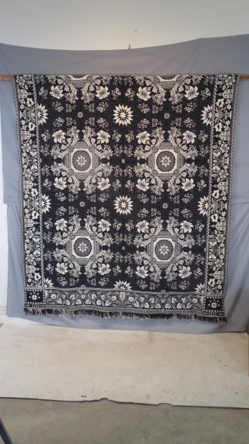 1851 Samuel Stinger, Rush Co. Indiana coverlet (1 of 11)