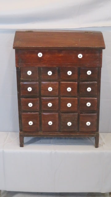 Oak & pine set of 16 drawers (1 of 6)