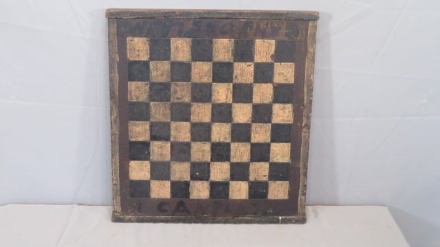 Late 19th century wooden gameboard (1 of 4)