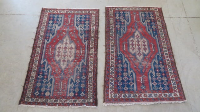 2 early 20th century hand-woven oriental rugs (1 of 7)